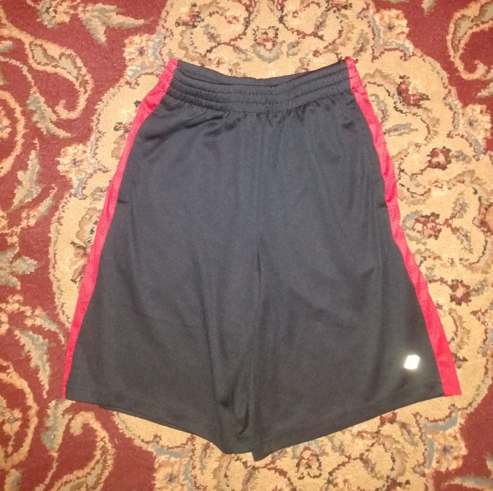 Zelos  brand black and red youth shorts Size medium